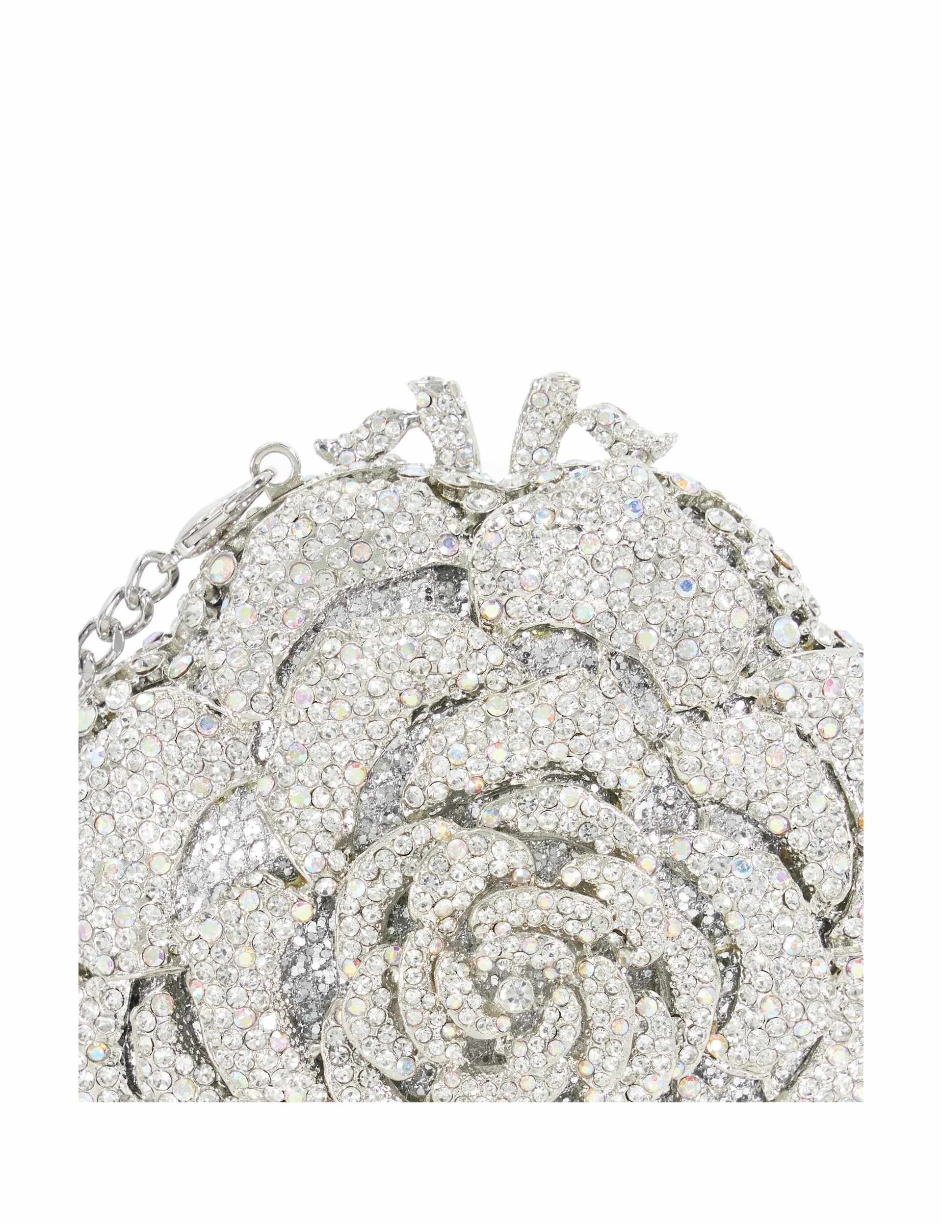 Dune London diamante flower chain strap clutch bag - British product