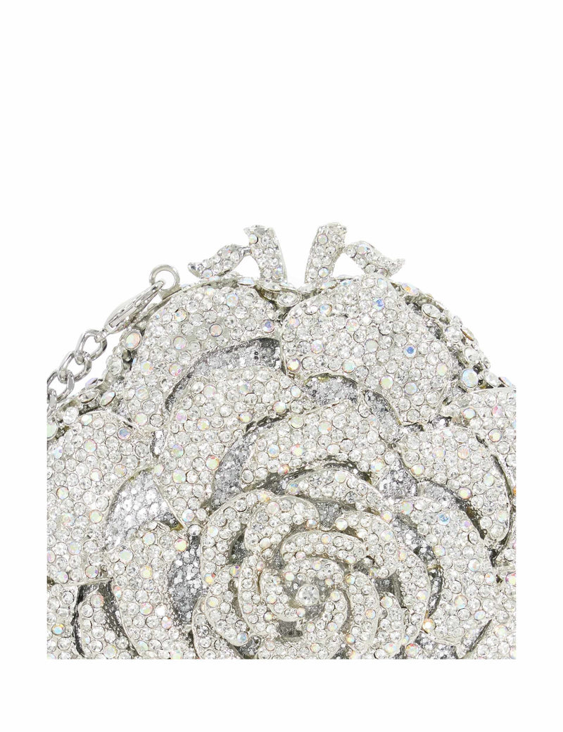 Dune London diamante flower chain strap clutch bag - British product