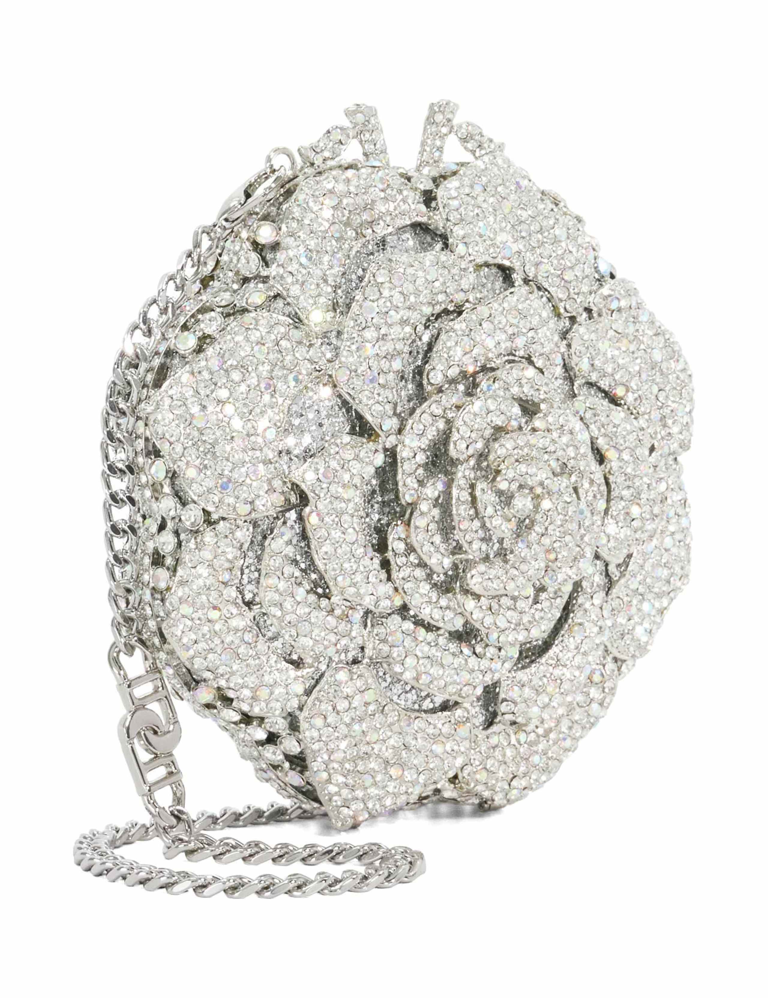 Dune London diamante flower chain strap clutch bag - British product
