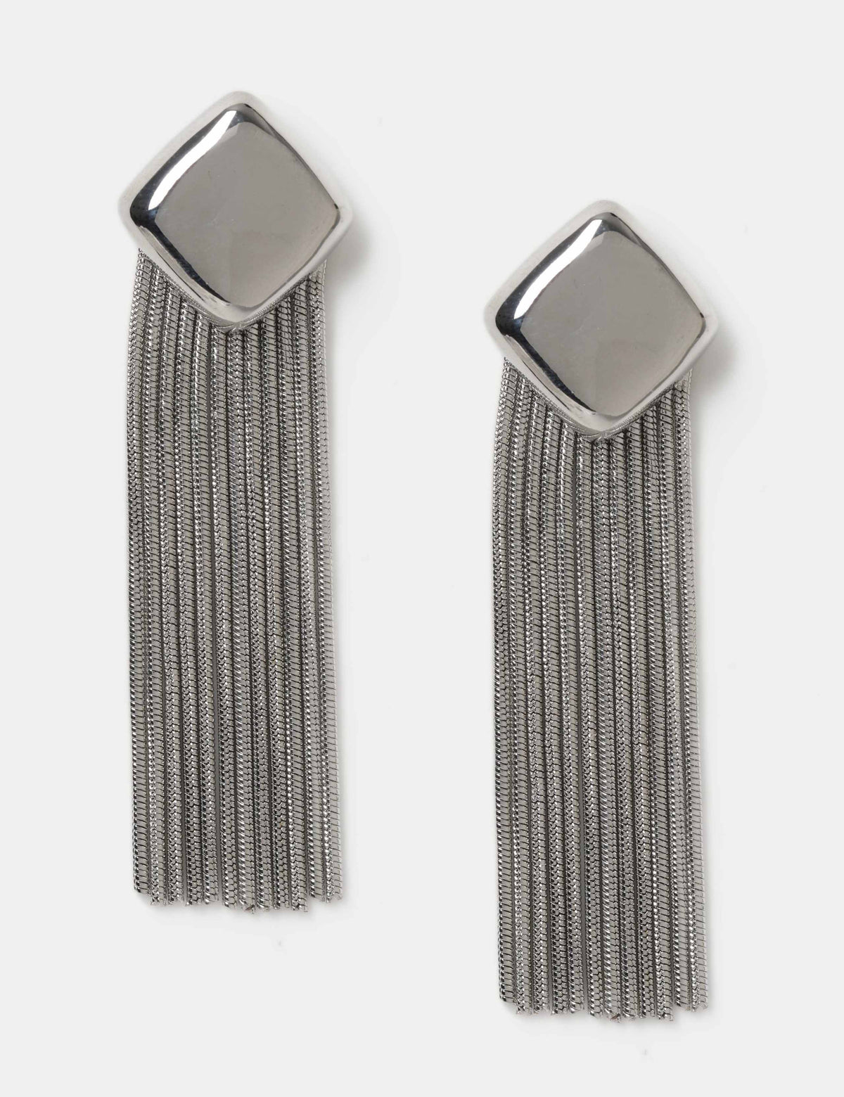 Autograph Collection diamond shape fringe earrings (British brand)