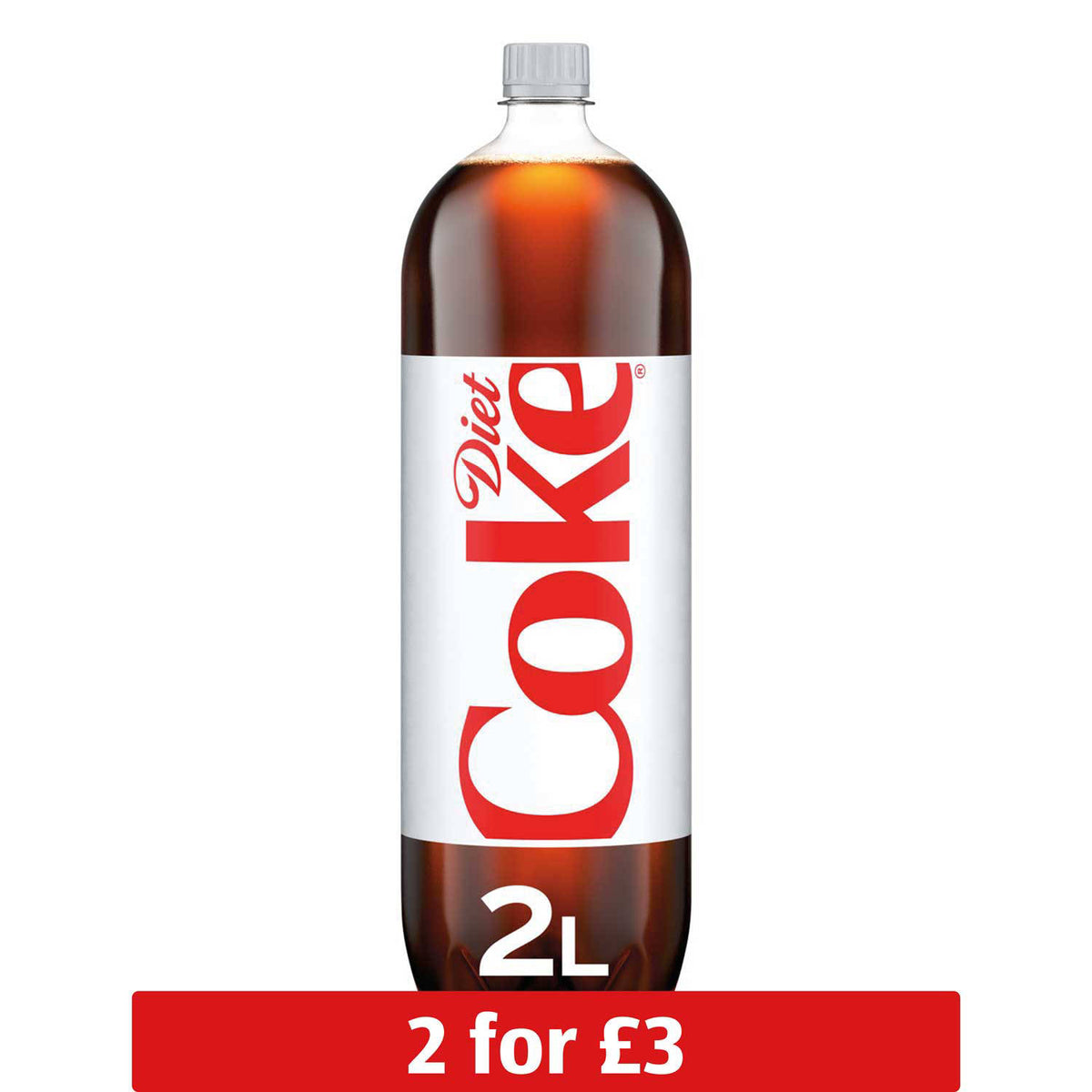 Coca-Cola Diet Coke soft drink 2 litre (British brand)