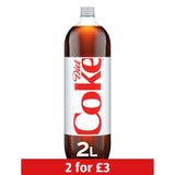 Coca-Cola Diet Coke soft drink 2 litre (British brand)