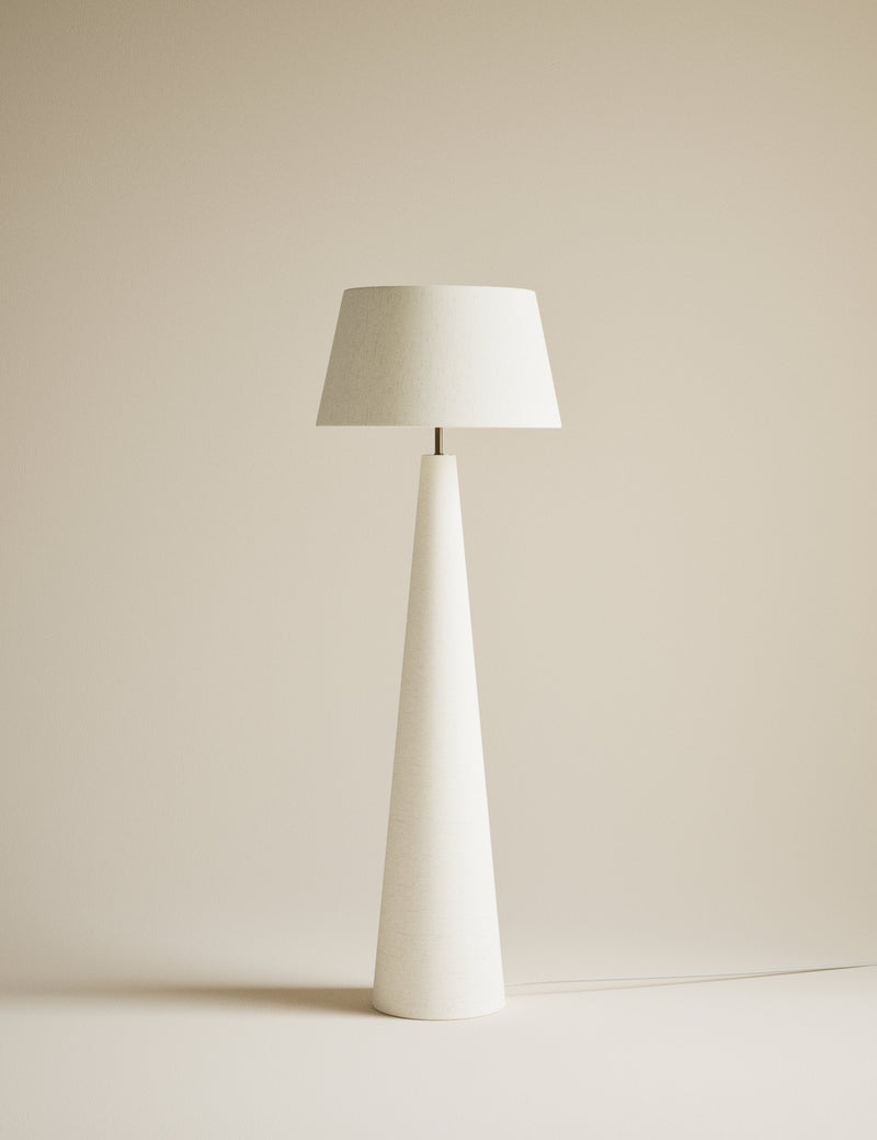 Floor lamp with diffused fabric shade 130 cm (British brand)