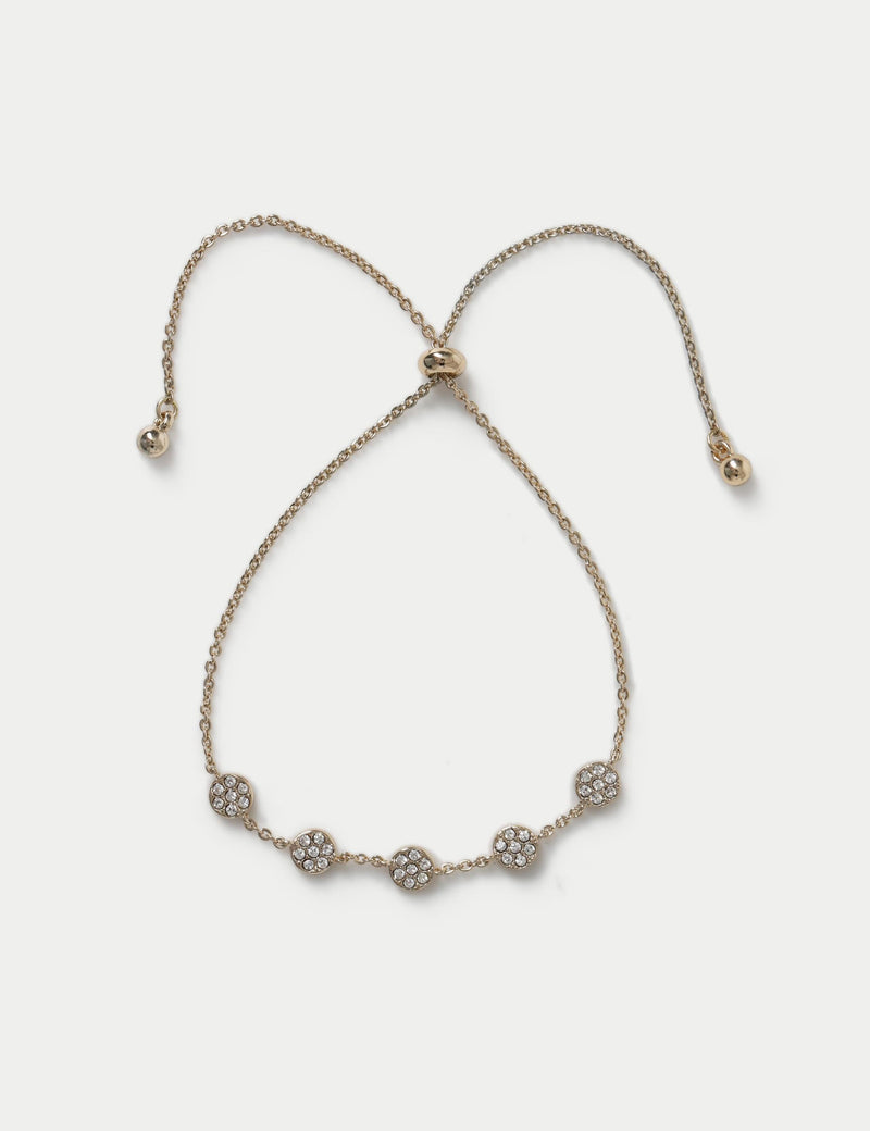 Disc Ditsy bracelet metal design, imported from the UK