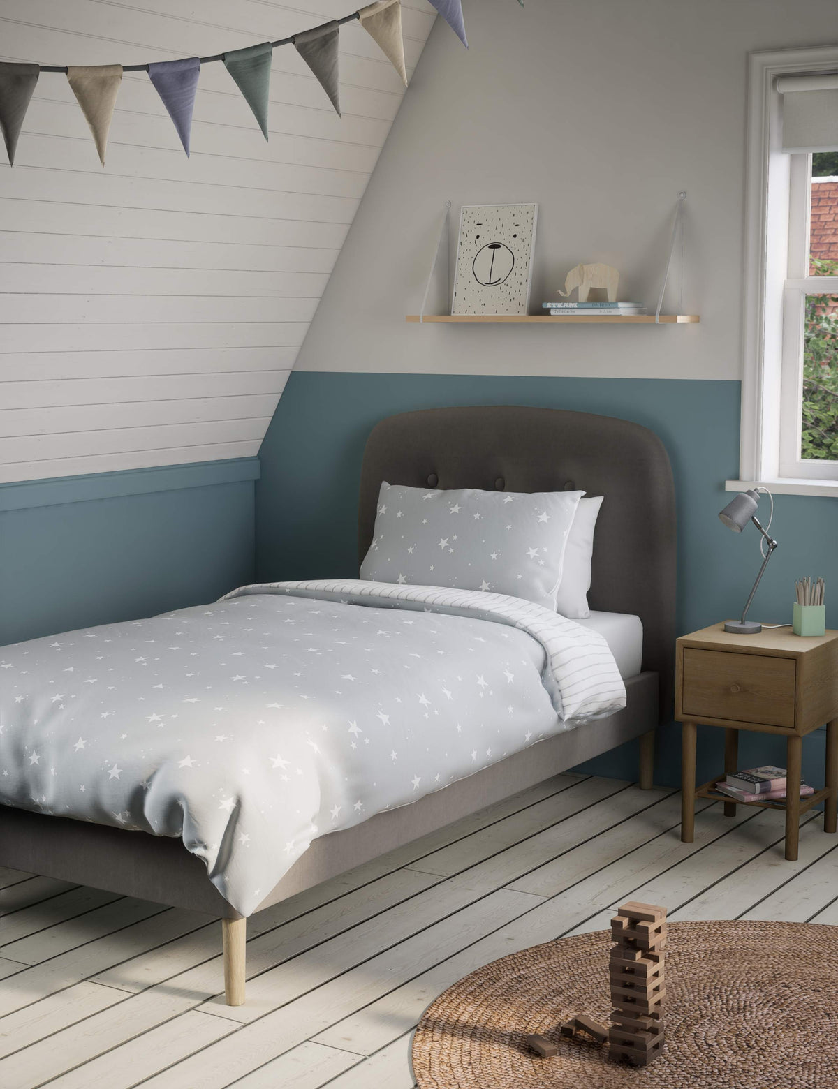 Ensemble de literie riche en lyocell Ditsy Stars
