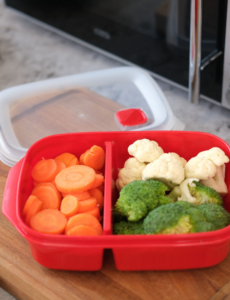 Good2Heat divided microwave container 24.5x16x7cm (British brand)