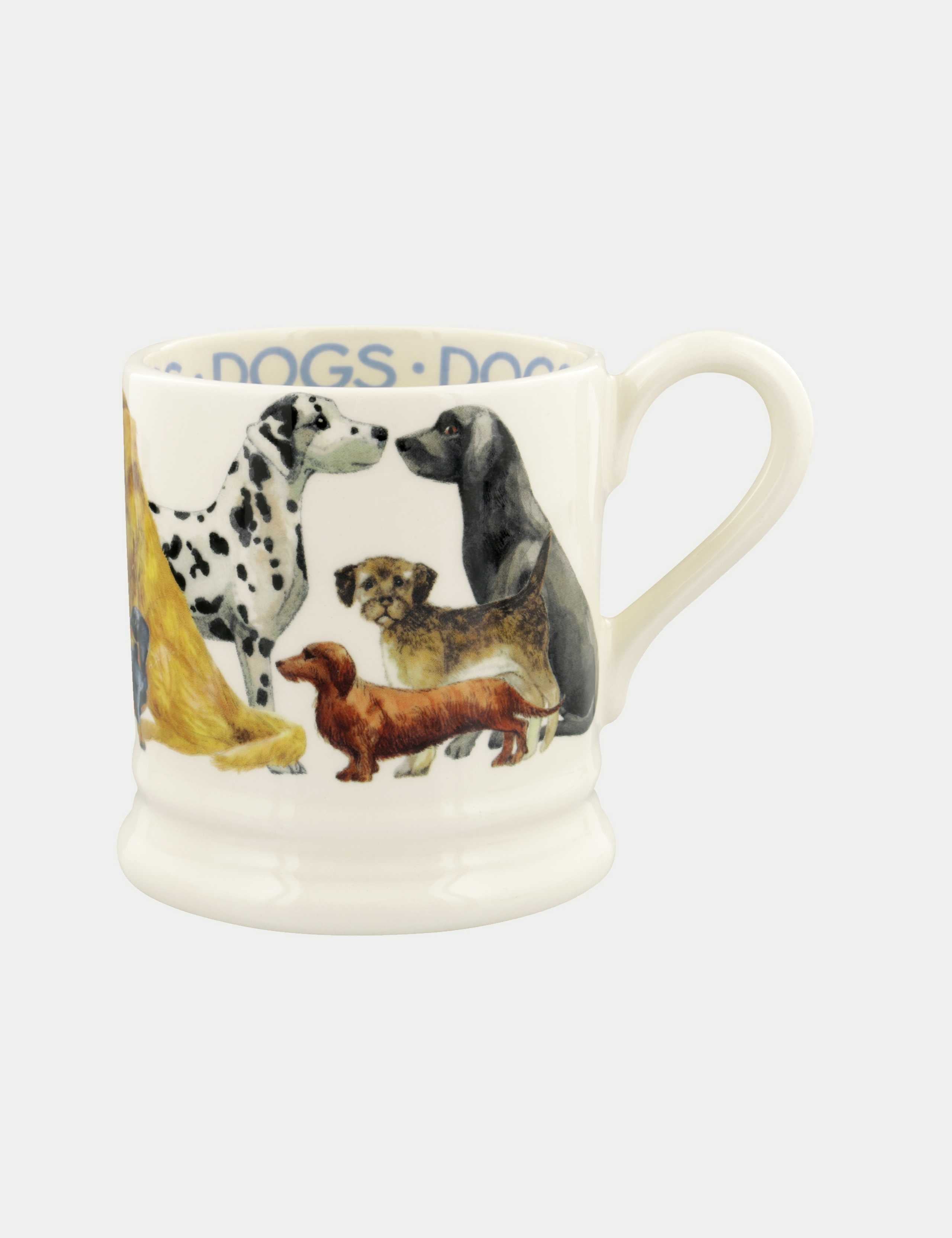Emma Bridgewater ceramic mug with dog design 300ml - British product