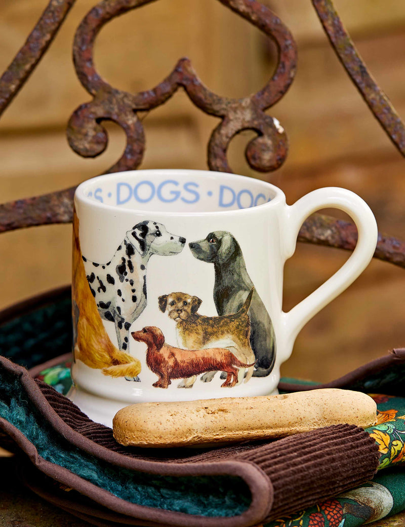 Emma Bridgewater ceramic mug with dog design 300ml - British product