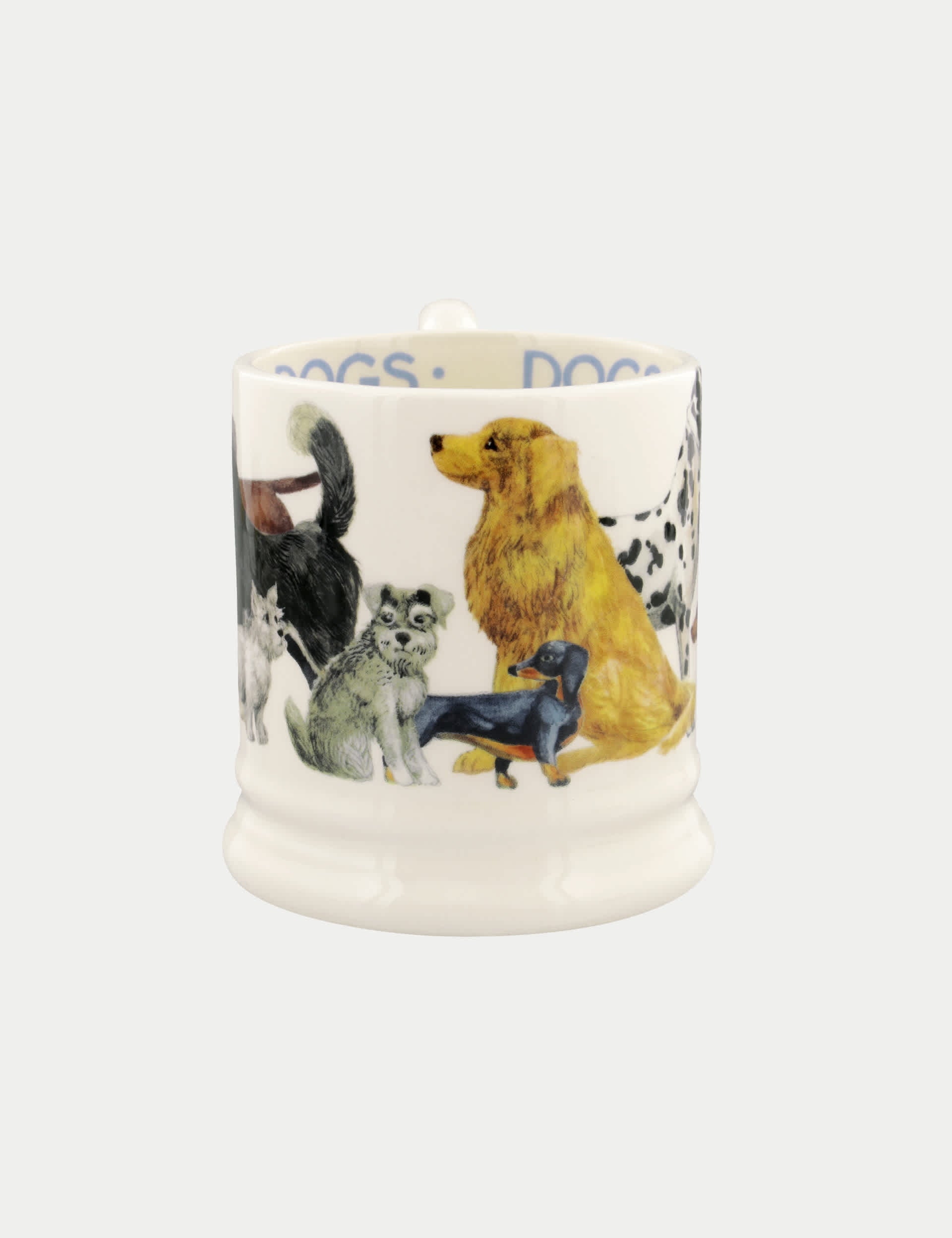 Emma Bridgewater ceramic mug with dog design 300ml - British product