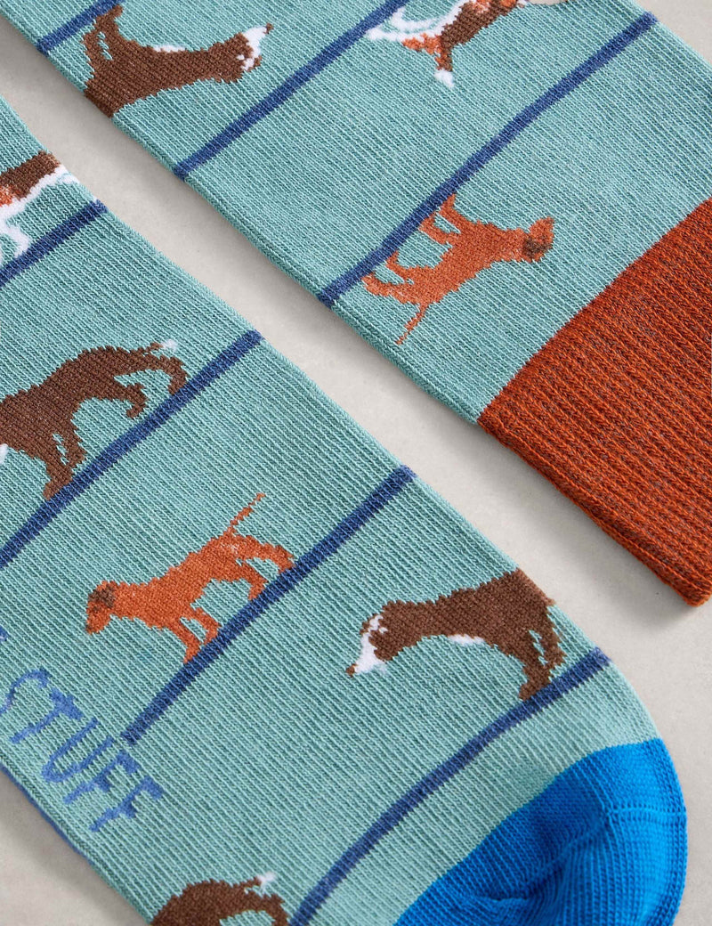 White Stuff dog design cotton rich socks - British product