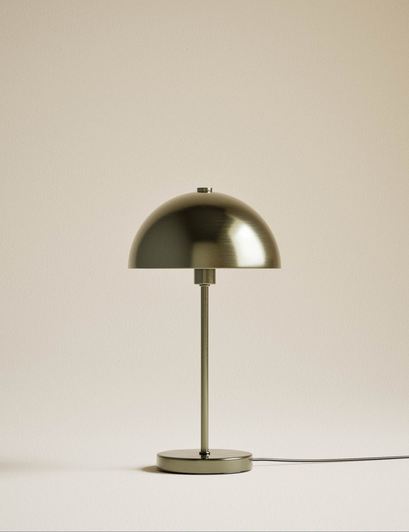 Dome table lamp in refined metal 34.6 cm - British product