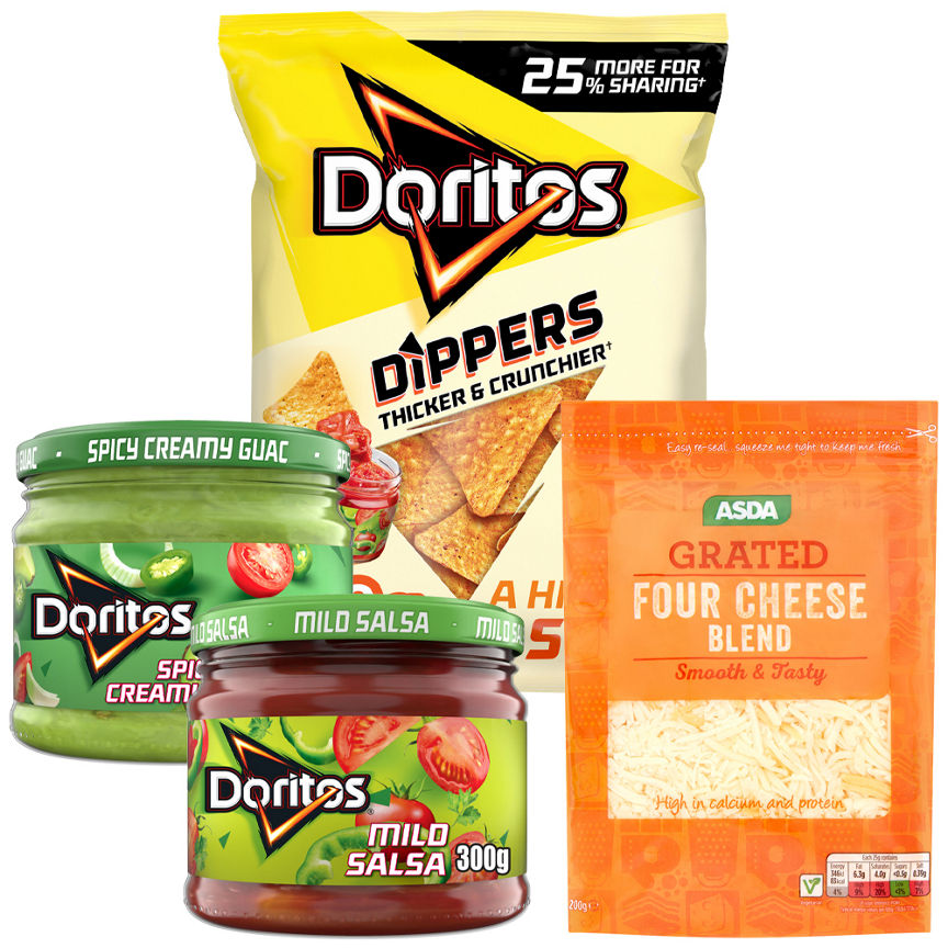 Doritos Dippers Sharing Tortilla Crisps Nachos Bundle GOODS ASDA   