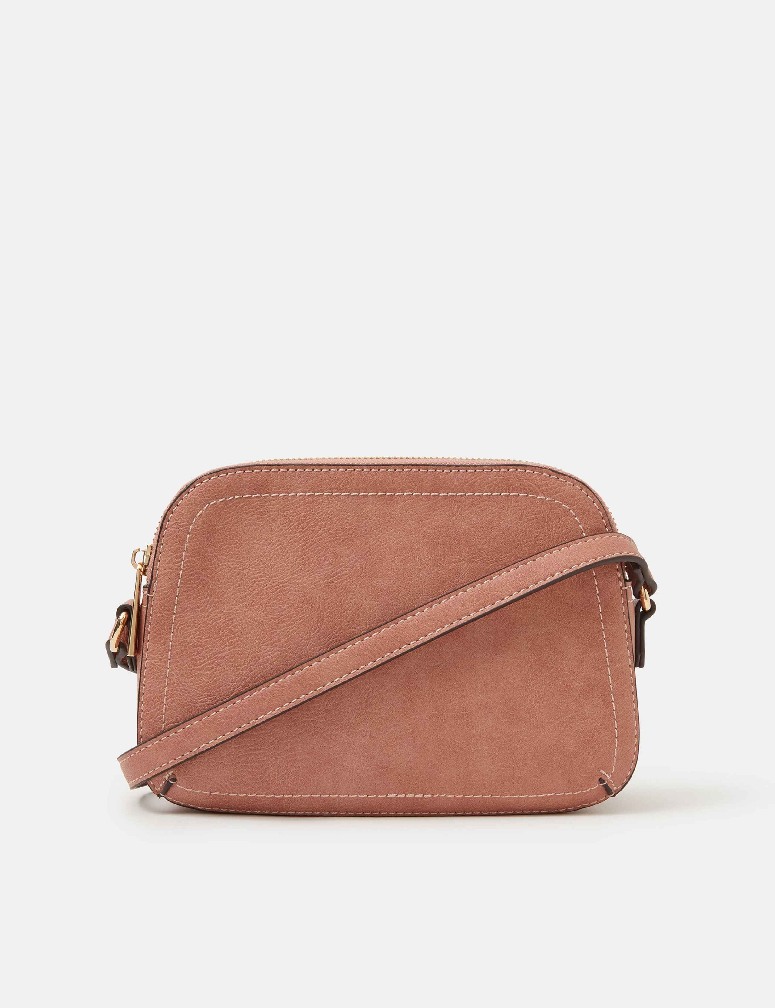 Accessorize double zip cross body bag, imported from the UK