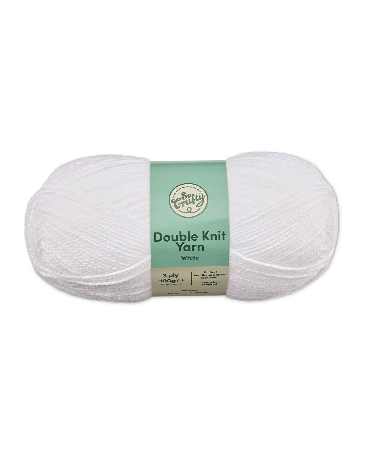 Double knitting yarn 100g 250m, UK version