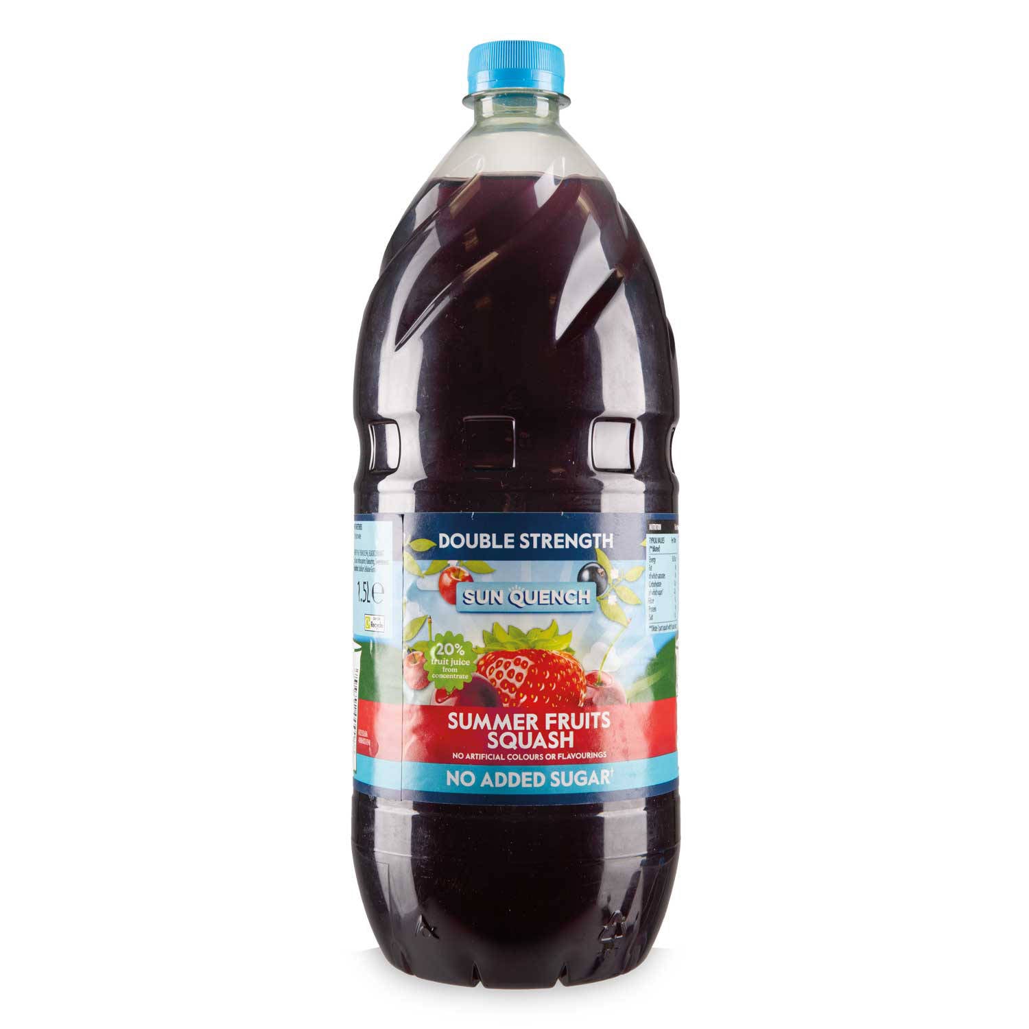 Summer fruits double strength squash 1.5L, UK version