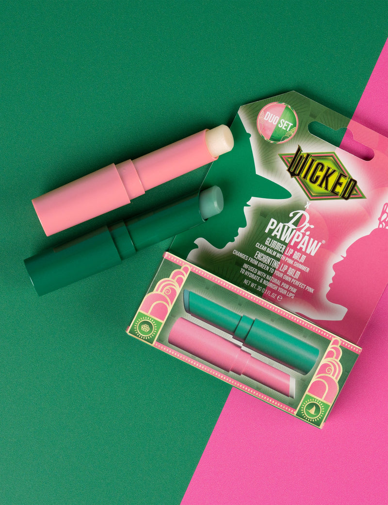 Dr. PAWPAW Enchanting & Glimmer lip balm duo 2x3g - British product