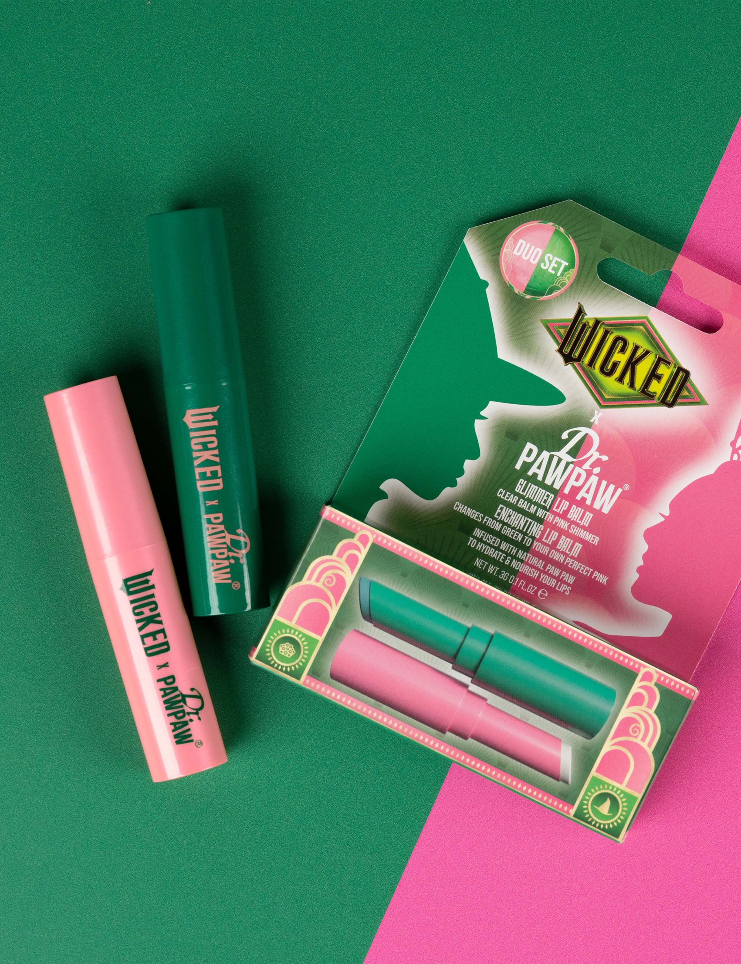 Dr. PAWPAW Enchanting & Glimmer lip balm duo 2x3g - British product