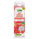 Fruit drink with dragonfruit and raspberry, no added sugar (British brand)