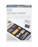Drawer organiser 6-piece black or grey, UK version