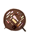 The Flat Lay Co. Espresso makeup bag, imported from the UK