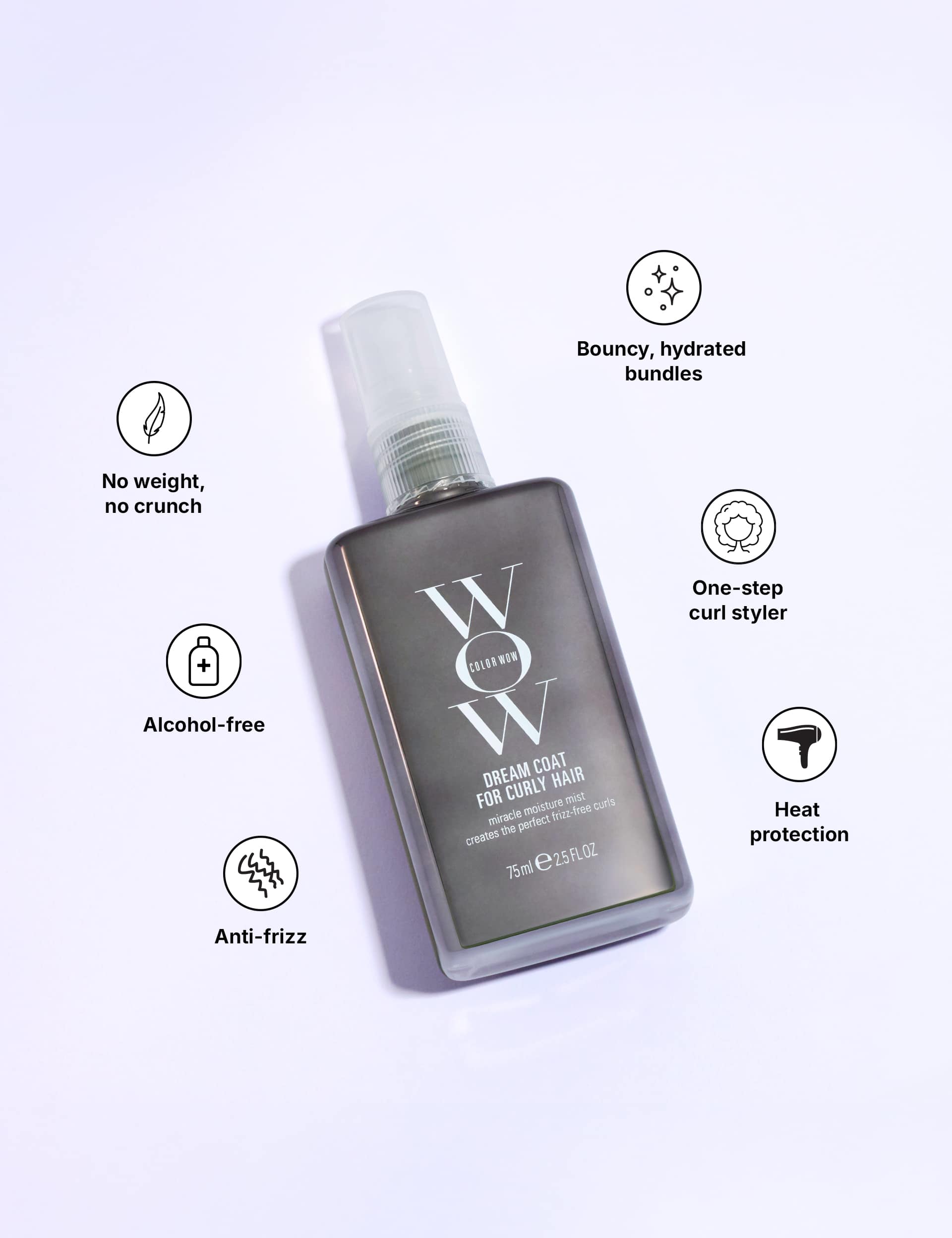 Dream Coat for Curly Hair Travel Size treatment spray 75ml - British product