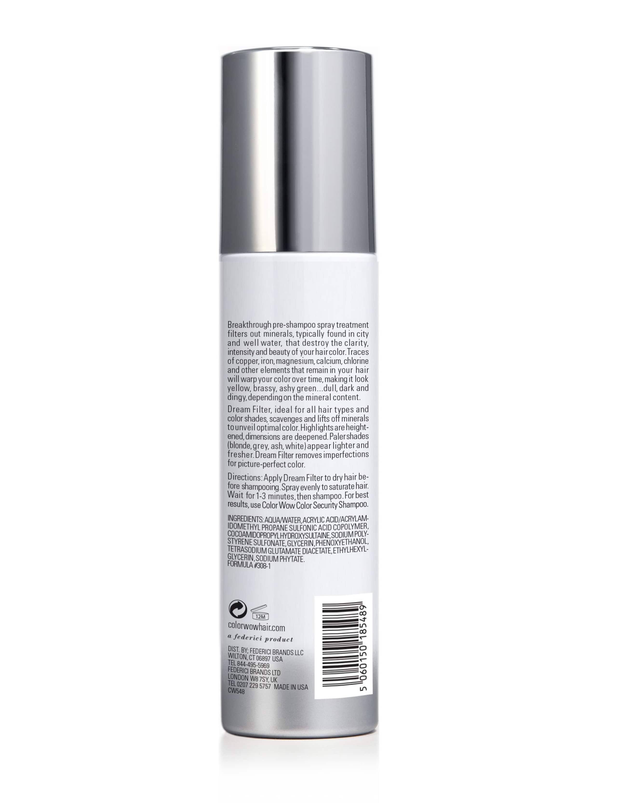 Pre-shampoo mineral remover spray for hair 200ml - British product
