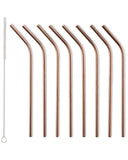 Reusable Metal Drinking Straws Curved or Straight