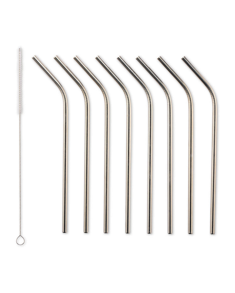 Reusable Metal Drinking Straws Curved or Straight
