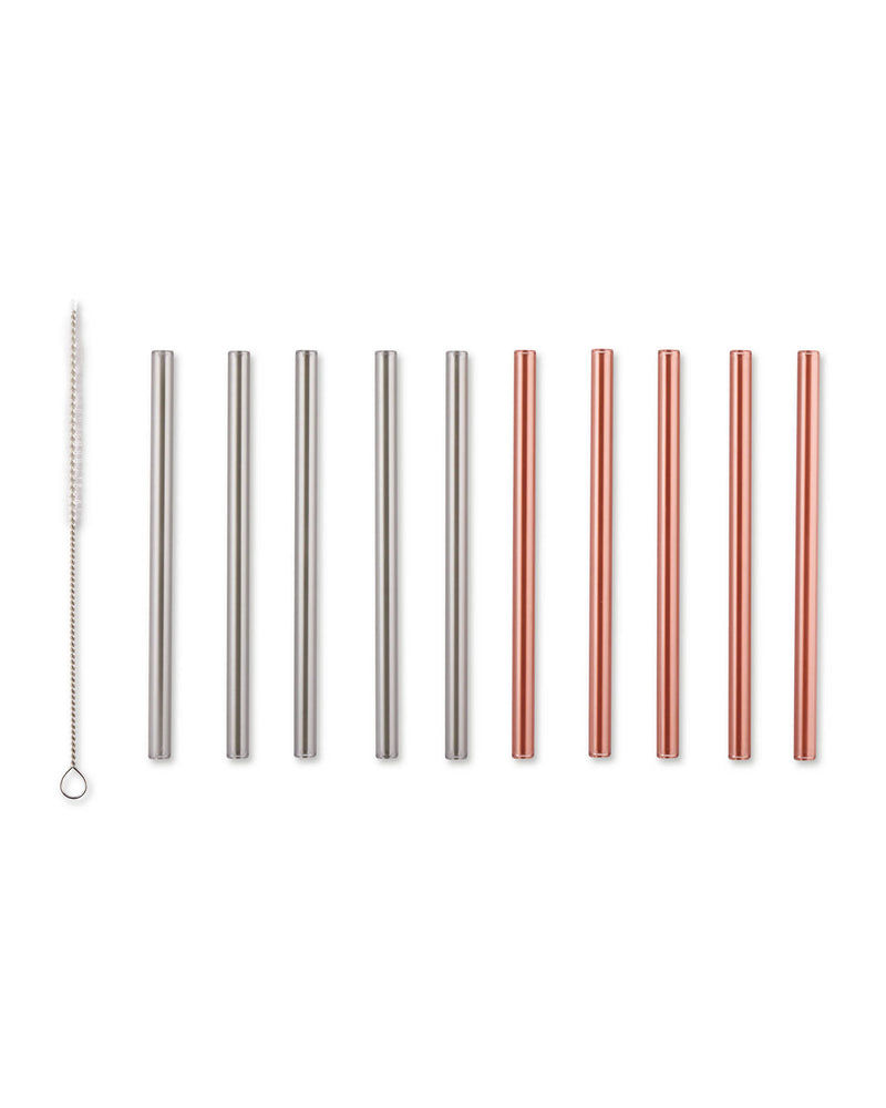 Reusable Metal Drinking Straws Curved or Straight
