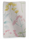 Pastel Multi Isla floral eyelet voile curtain panel - British product