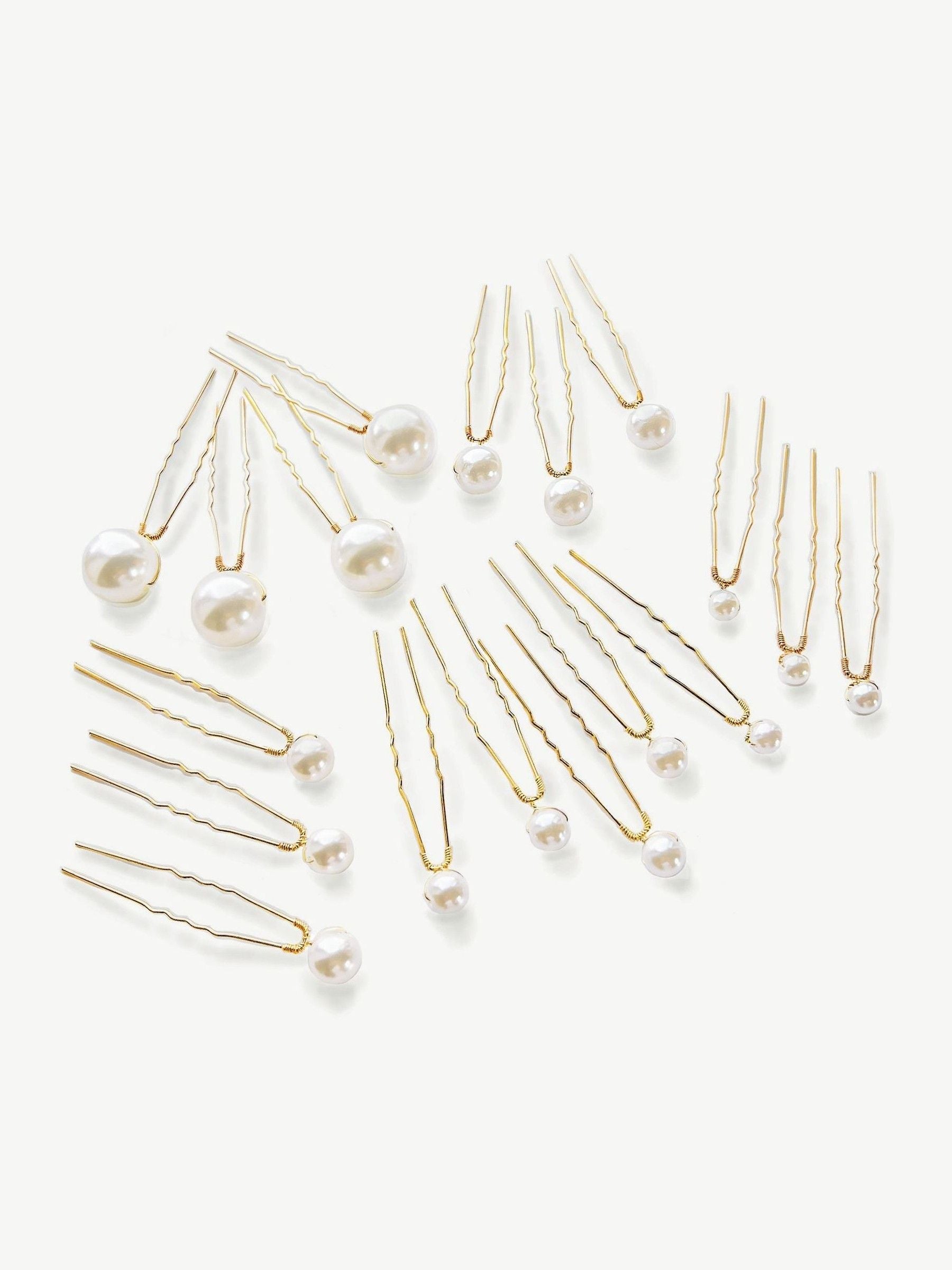 Ivory & Co Gold Pearl Hairpin Set, UK version