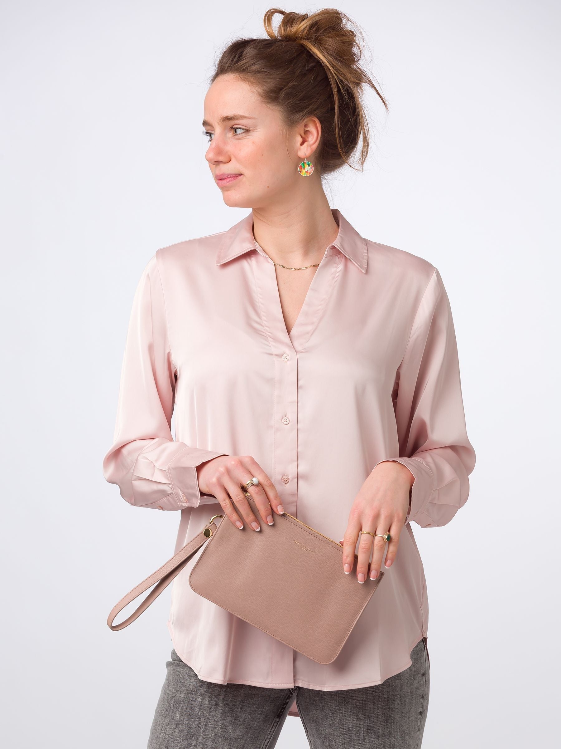 Pure Luxuries London Addison Nappa Leather Clutch Bag