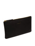 Pure Luxuries London black Wilmslow Nappa leather clutch bag - British product