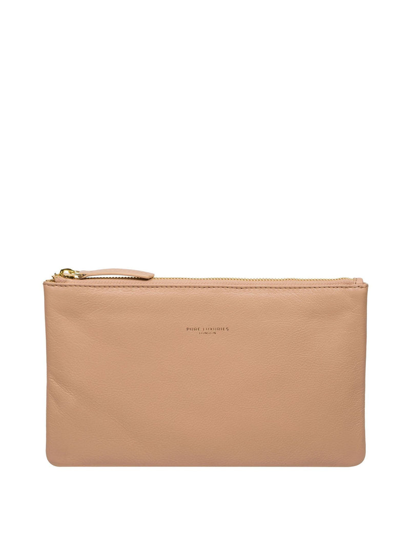 Pure Luxuries London Black Wilmslow Nappa Leather Clutch Bag
