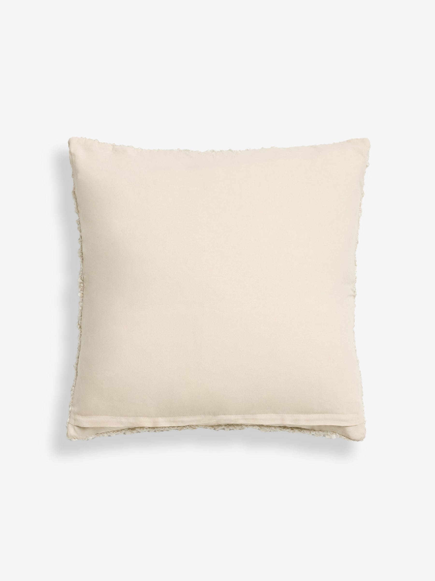 Coussin douillet naturel texturé 59x59cm, version UK