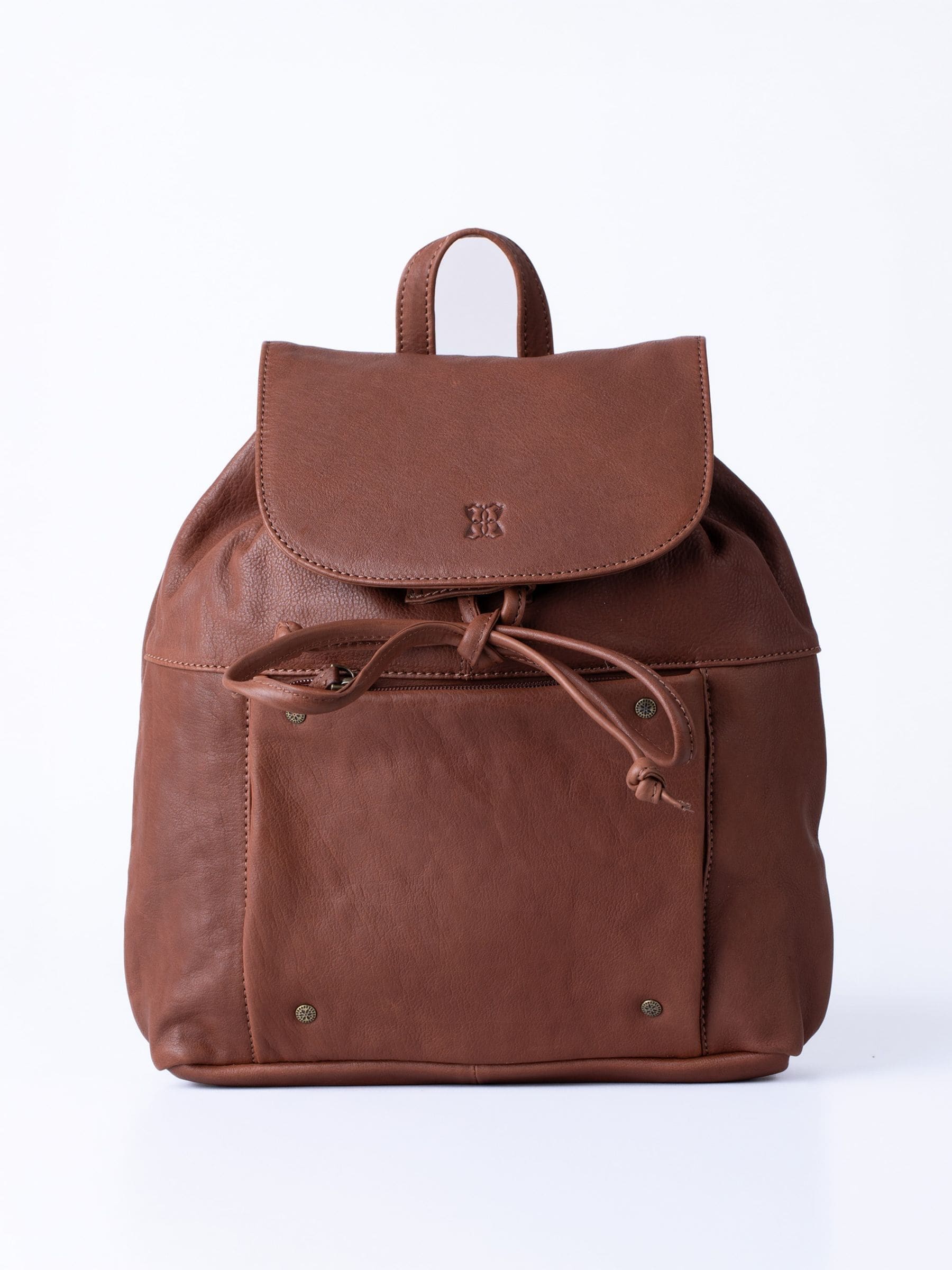 Lakeland Leather Taupe Harstone Backpack