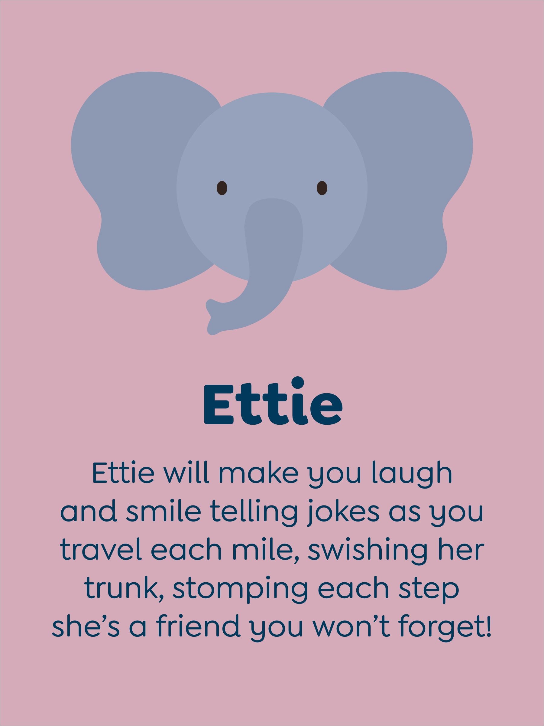 JoJo Maman Bébé Ettie Elephant soft toy plushie small - British product