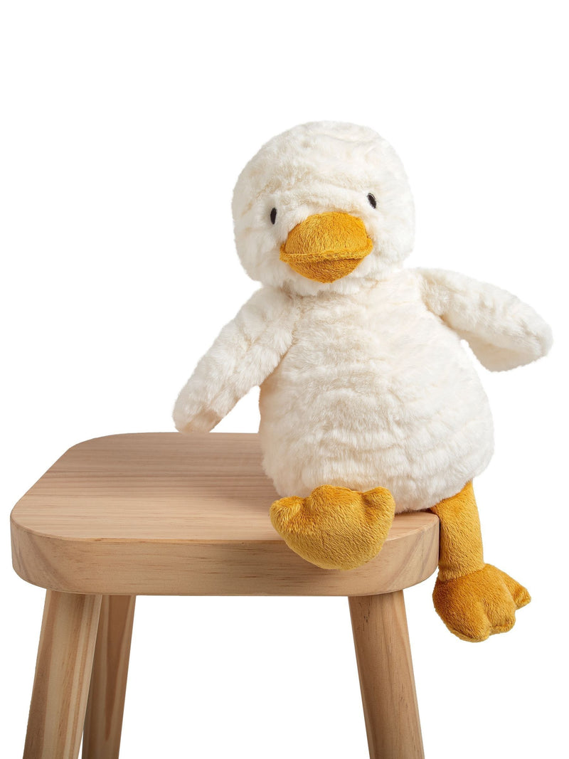 JoJo Maman Bébé Doris Duck medium soft toy, imported from the UK