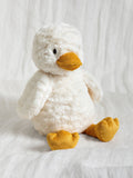 JoJo Maman Bébé Doris Duck medium soft toy, imported from the UK
