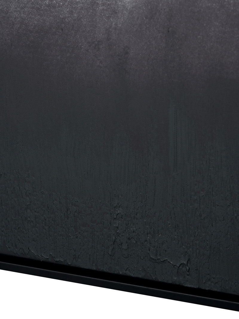Monochrome abstract square canvas with black frame 80cm x 80cm, imported from the UK