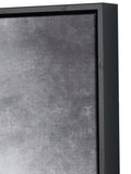 Monochrome abstract square canvas with black frame 80cm x 80cm, imported from the UK