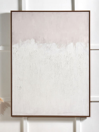 Next Pacific Natural Large Abstract Canvas with Natural Frame Wall Art 120cm x 90cm- Buy online at McGrocer