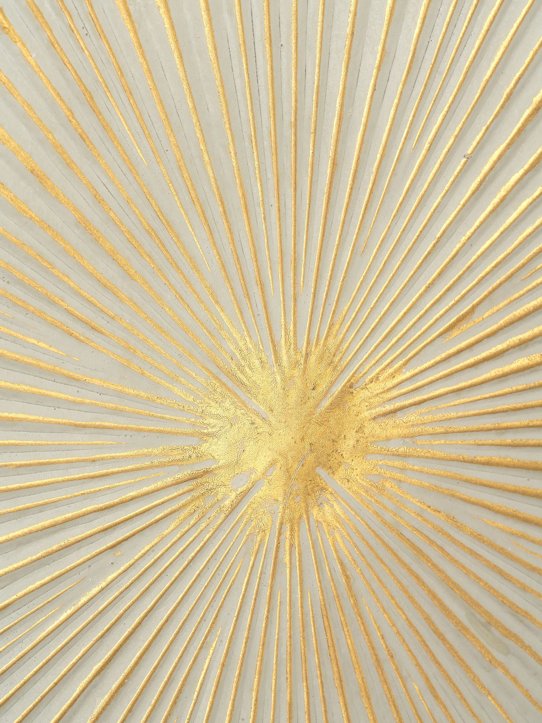 Pacific Gold Metal Sunburst Wall Art 100cm, imported from the UK