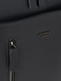 Osprey London Hudson black leather backpack, imported from the UK