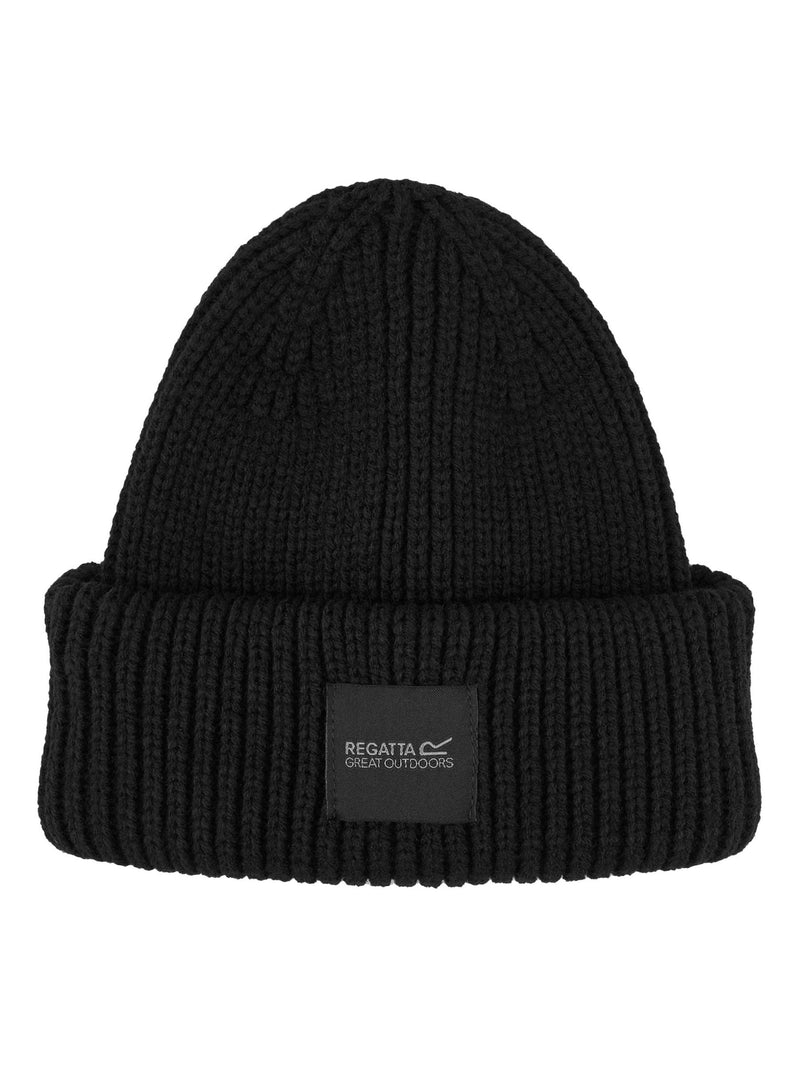 Regatta black fisherman beanie hat, imported from the UK