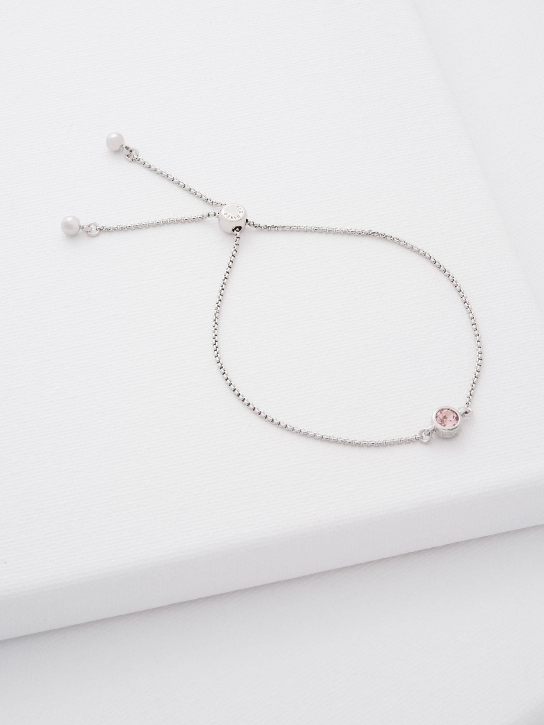 Ted Baker crystal drawstring bracelet vintage rose (British brand)