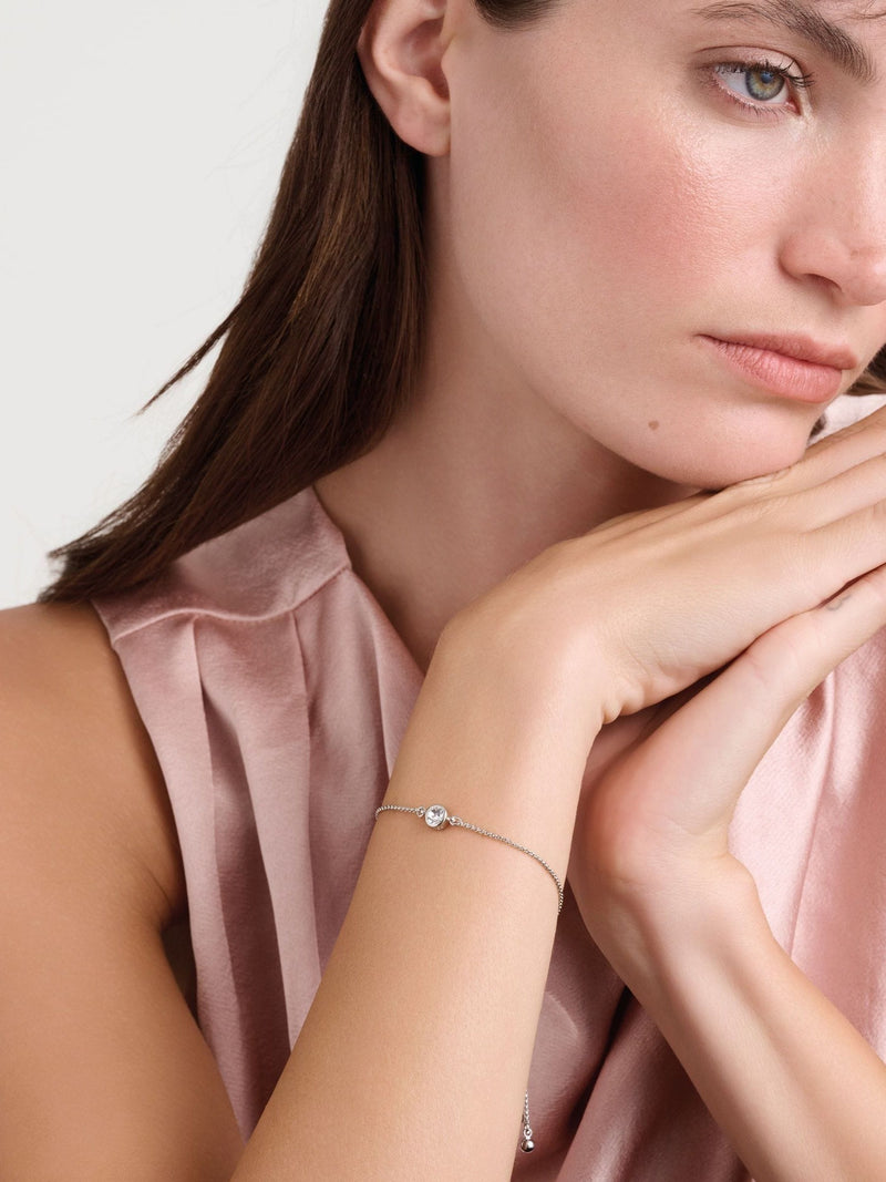 Ted Baker crystal drawstring bracelet vintage rose (British brand)