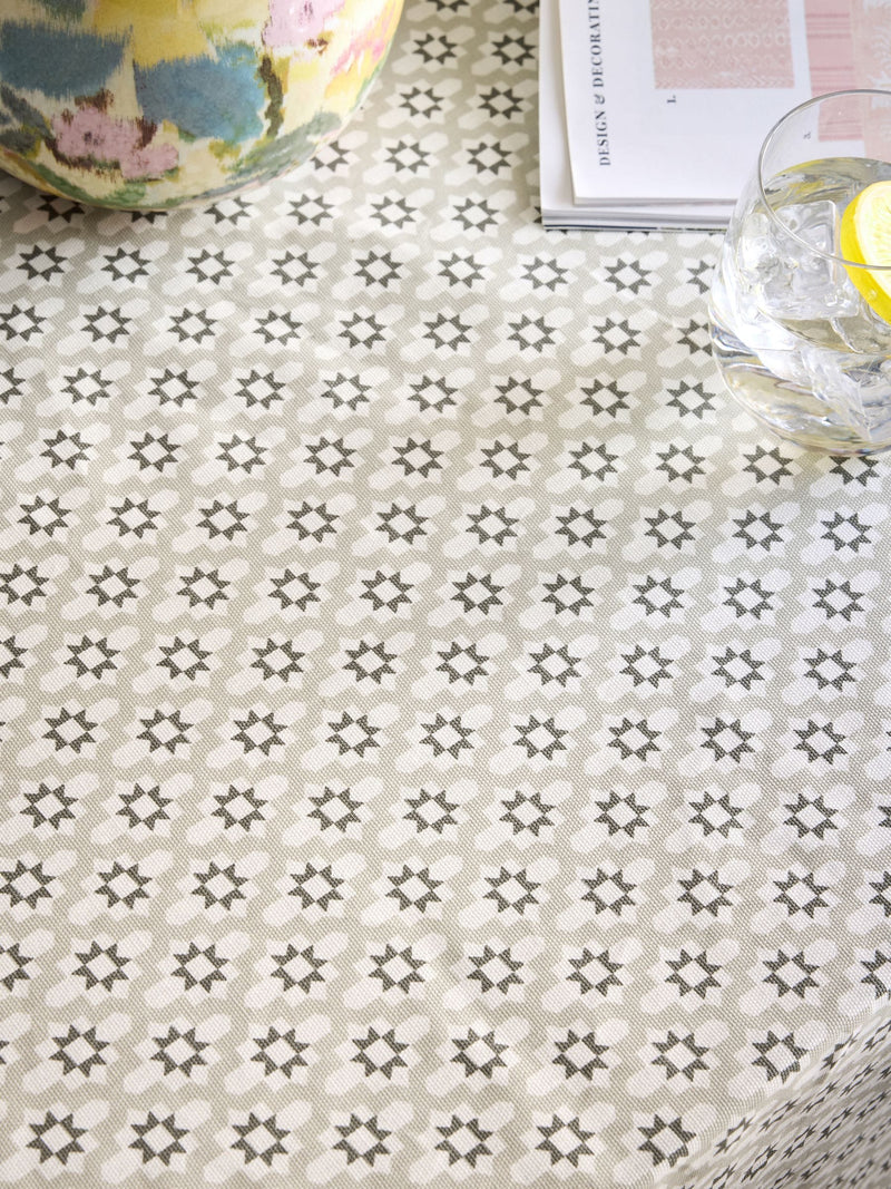 Natural micro tile wipe clean tablecloth - British product