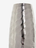 Silver medium metal textured vase (British brand)