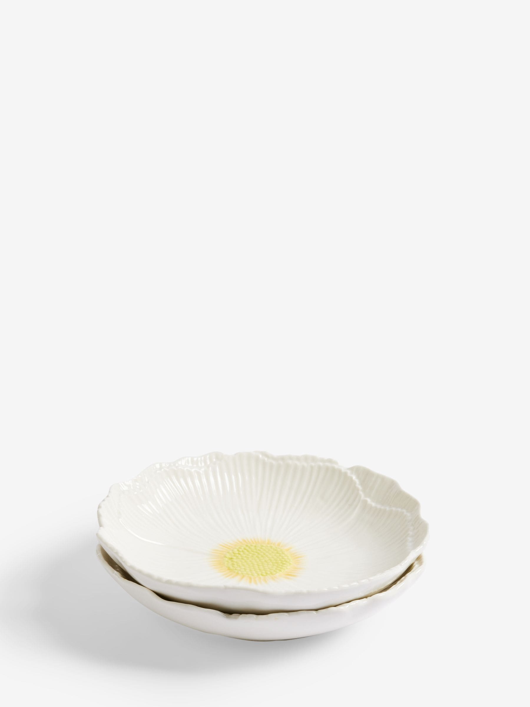 White flower pasta bowls set of 2 (British brand)